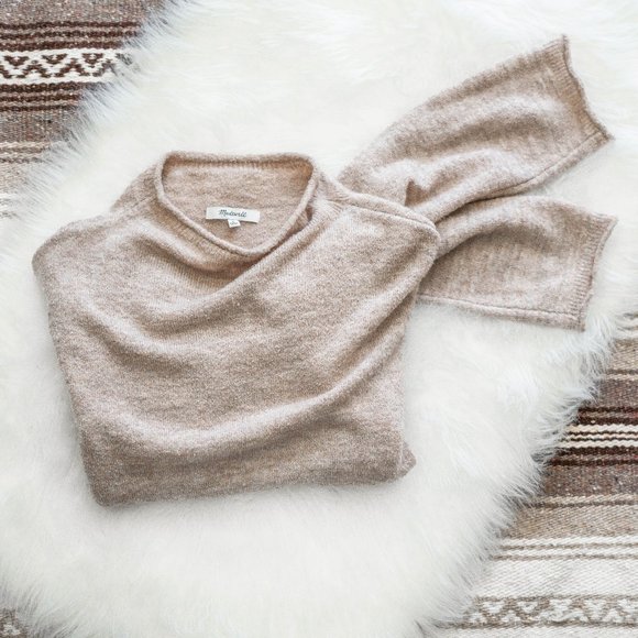 Madewell Sweaters - Madewell Bouclé Mockneck Tunic Sweater - Size M